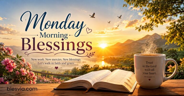 Monday morning blessings, prayers and quotes with images