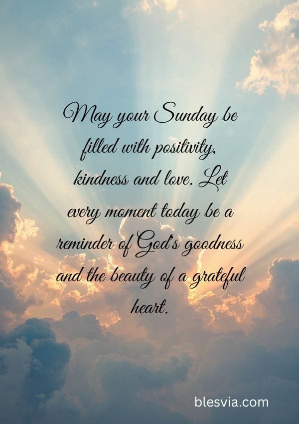 Thankful Sunday Blessings cloud and sky background