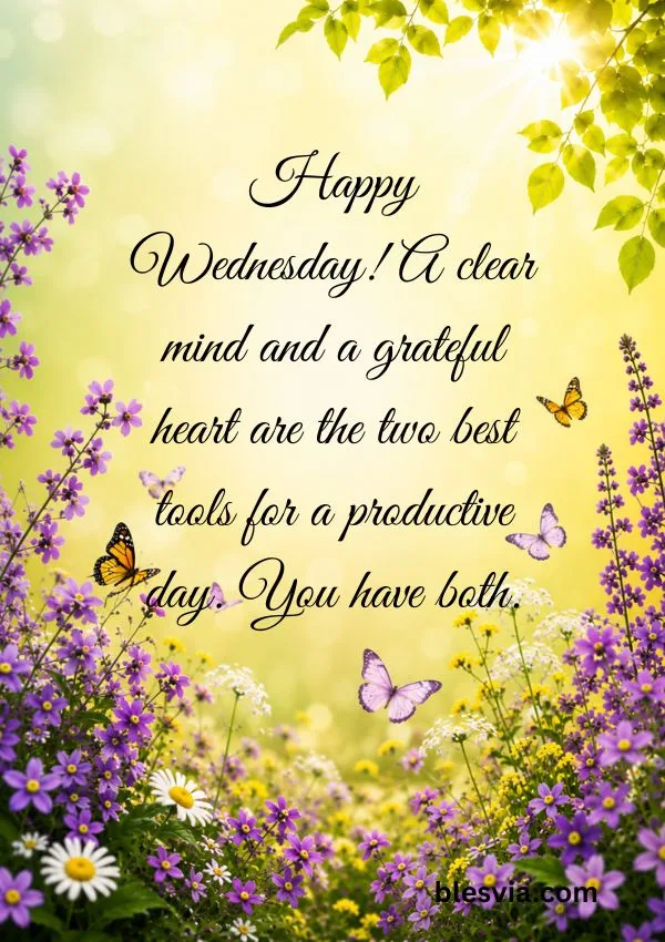 Wednesday Morning Wishes for a Blessed and Productive Day