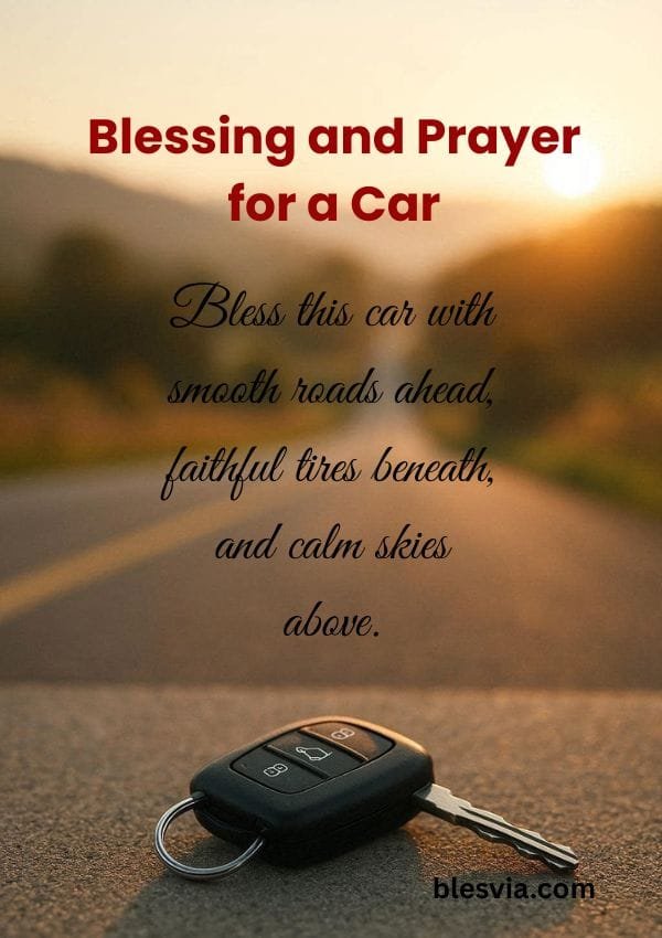 Beautiful Blessing and Prayer for a Car title image