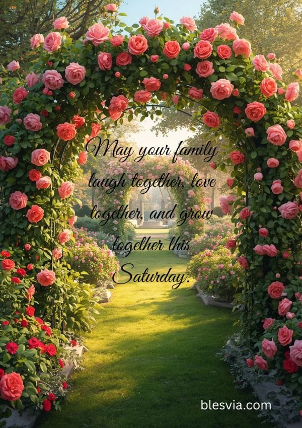 Beautiful Saturday Blessings for Family and Friends
