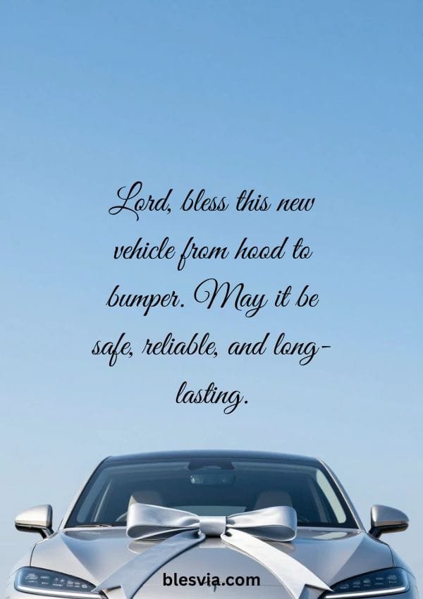 Blessing for a New Car