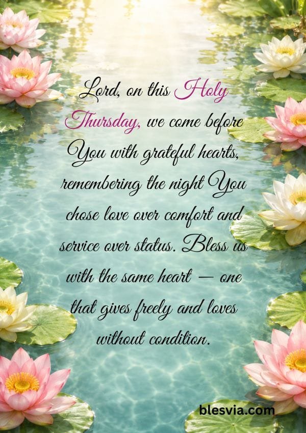 Holy Thursday Prayers and Blessings