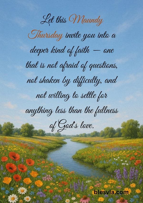 Holy Thursday Reflection and Devotion Messages
