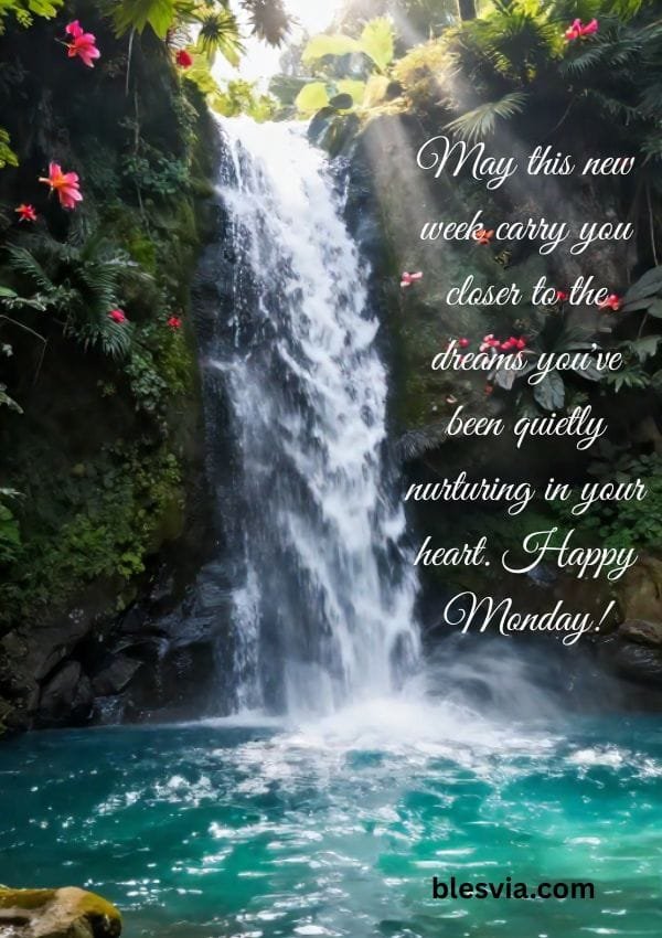 May this new week carry you closer to the dreams you've been quietly nurturing in your heart. Happy Monday!