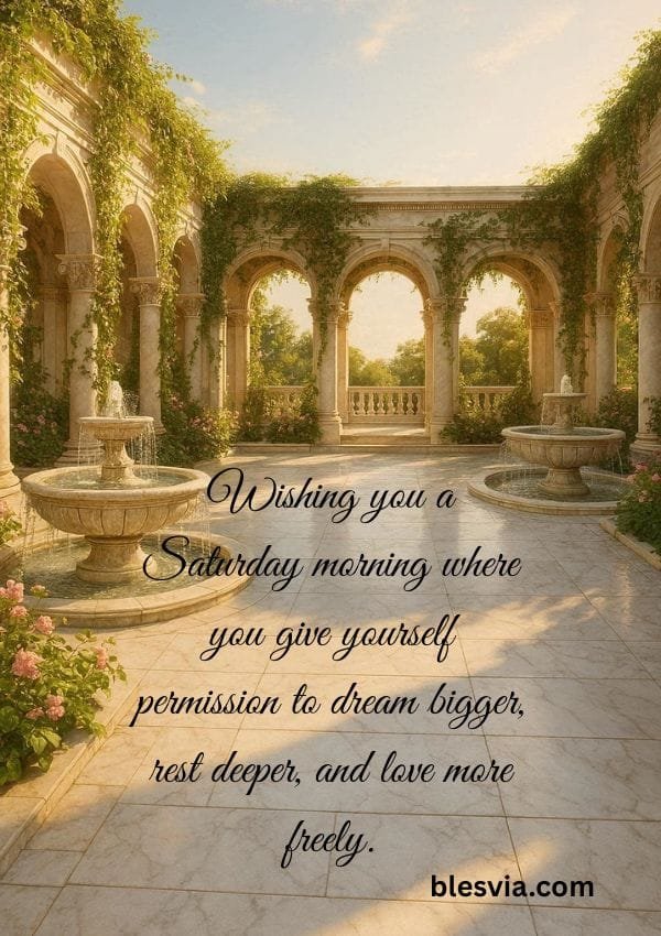 Inspirational Good Morning Saturday Blessings