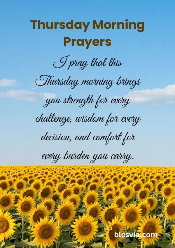 Powerful Thursday Morning Prayers and Blessings