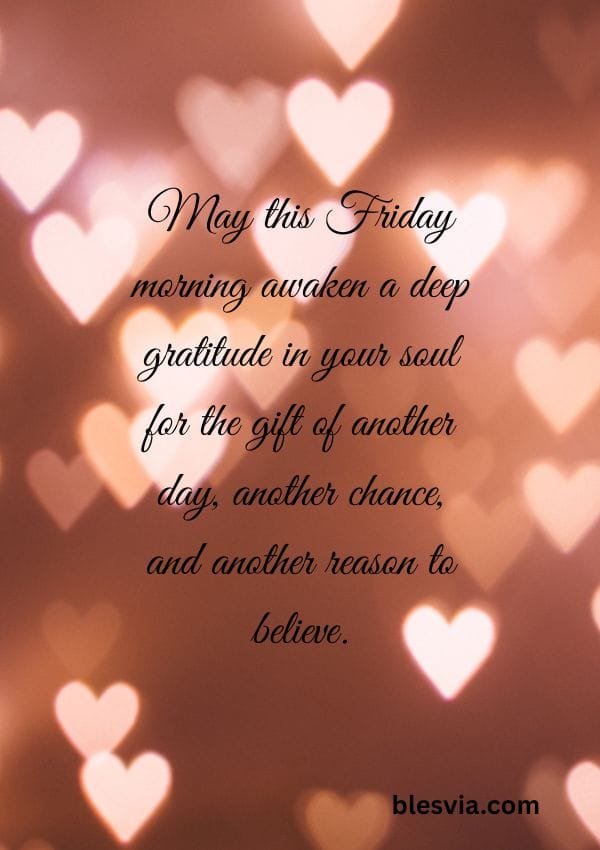 Thankful Good Morning Friday Blessings