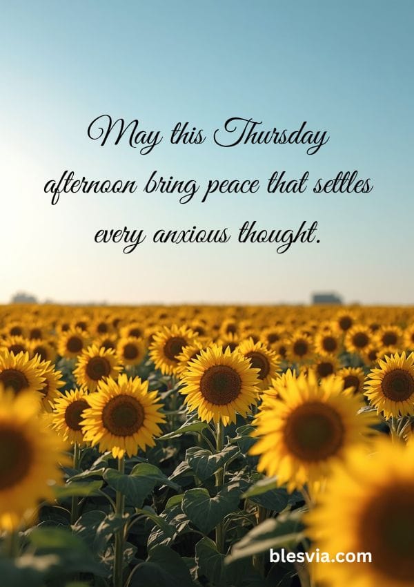 Thursday Afternoon Prayers and Blessings