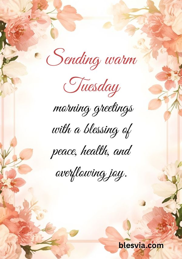 Tuesday Morning Greetings and Blessings