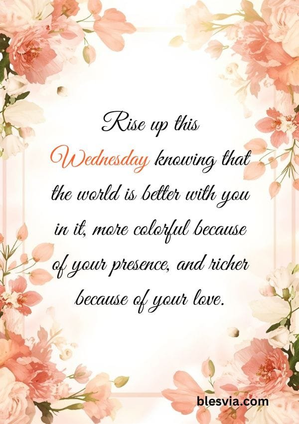 Uplifting Good Morning Wednesday Messages