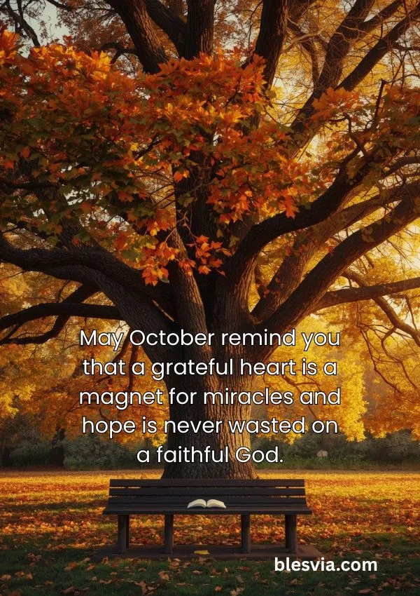 Blessed October Messages of Gratitude and Hope