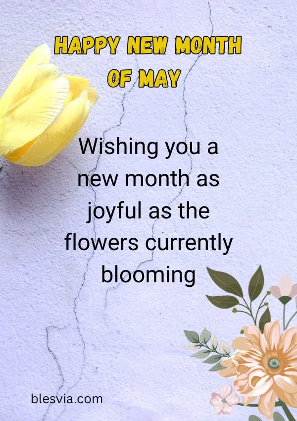 Happy New Month of May Blessings for Joyful Hearts