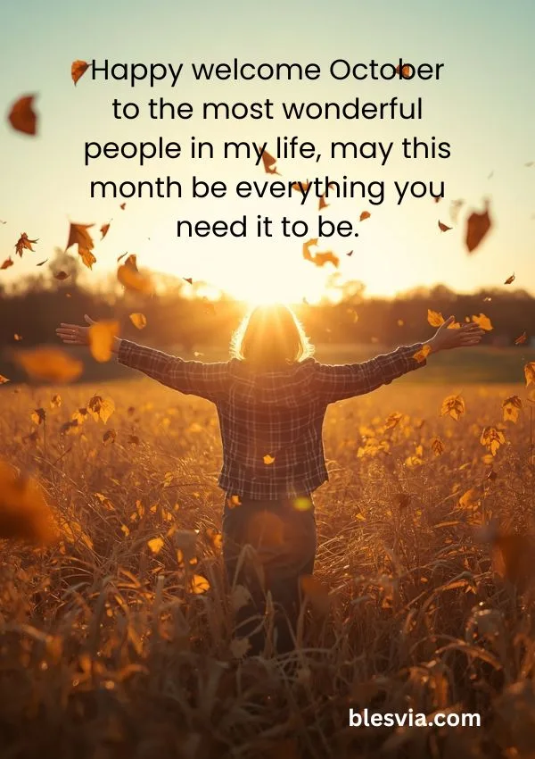 Happy Welcome October Wishes for Family and Friends