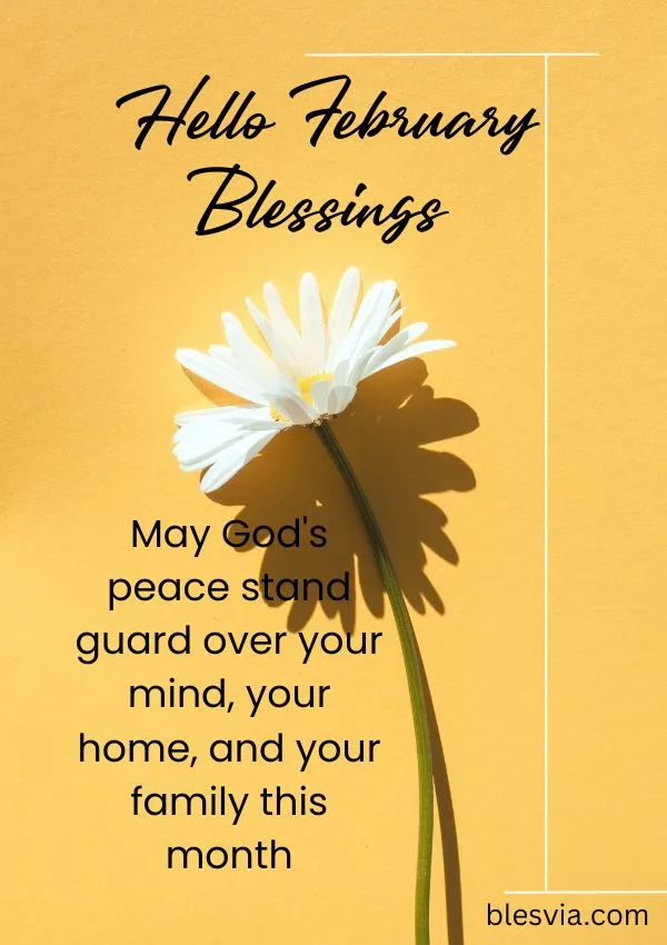 Hello February Blessings for Peace and Protection