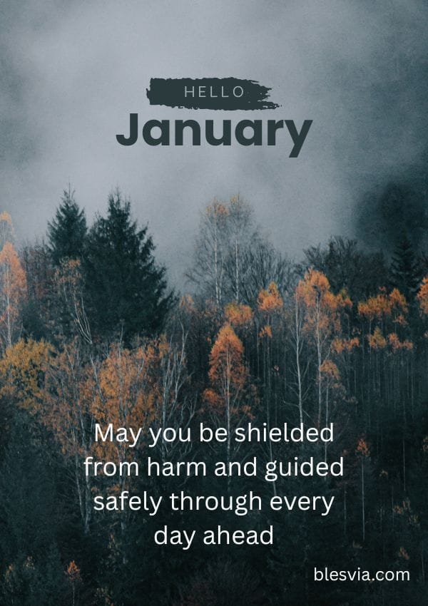 Hello January Blessings for Peace and Protection