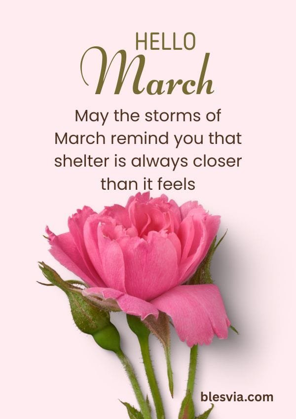 Hello March Blessings for Peace and Protection