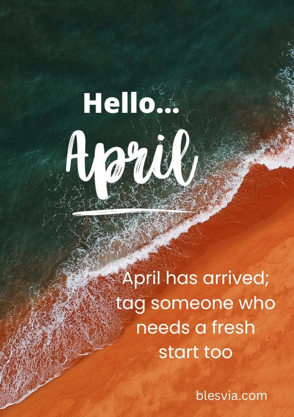 New Month April Blessings Images and Quotes for Social Sharing