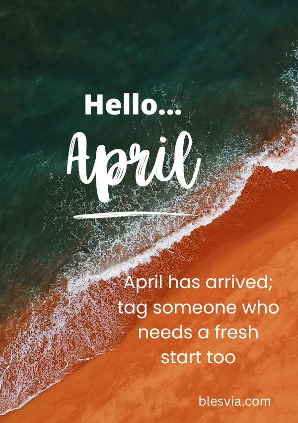 New Month April Blessings Images and Quotes for Social Sharing