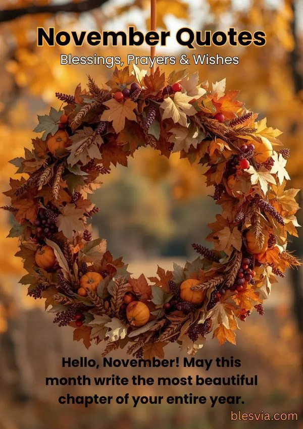 November Quotes, Blessings, Prayers & Wishes title image
