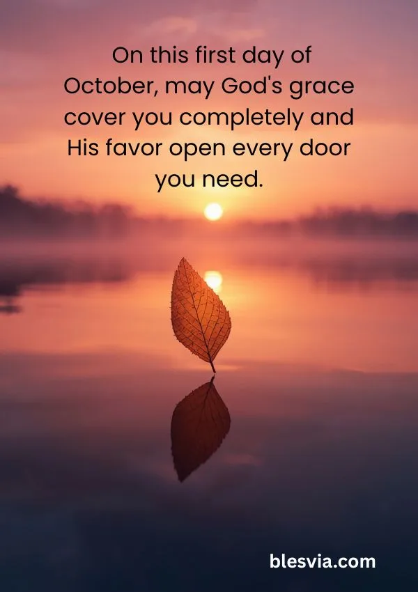 October 1st Blessings for a Fresh and Hopeful Start