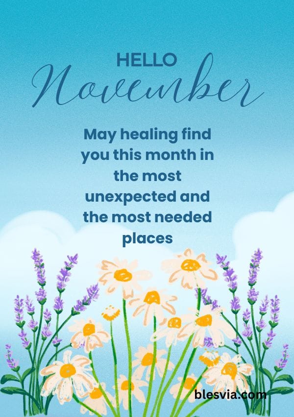 Peaceful November Quotes for Healing and Self-Care