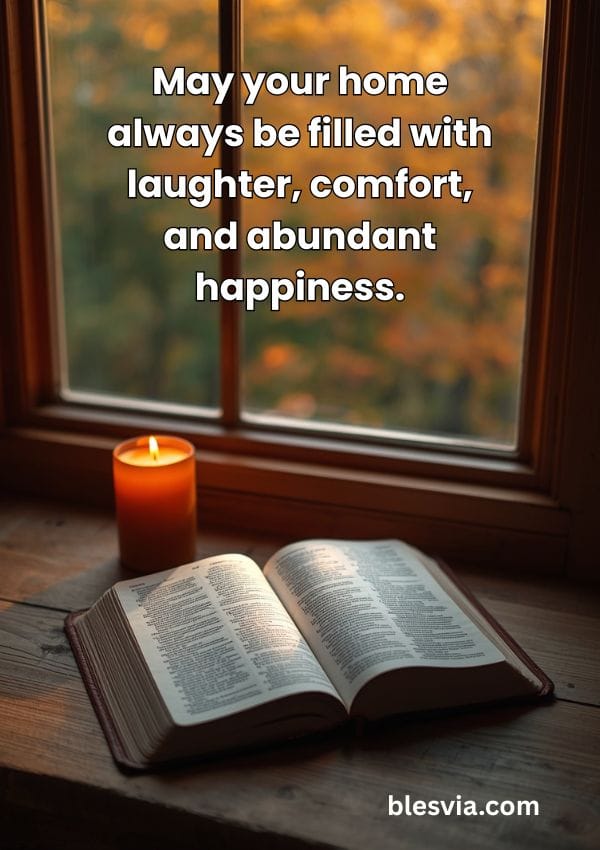 September Blessings Images with candle and bible background