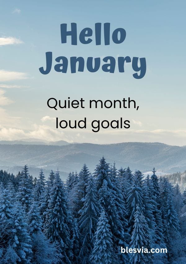 Short Hello January Quotes for Social Media