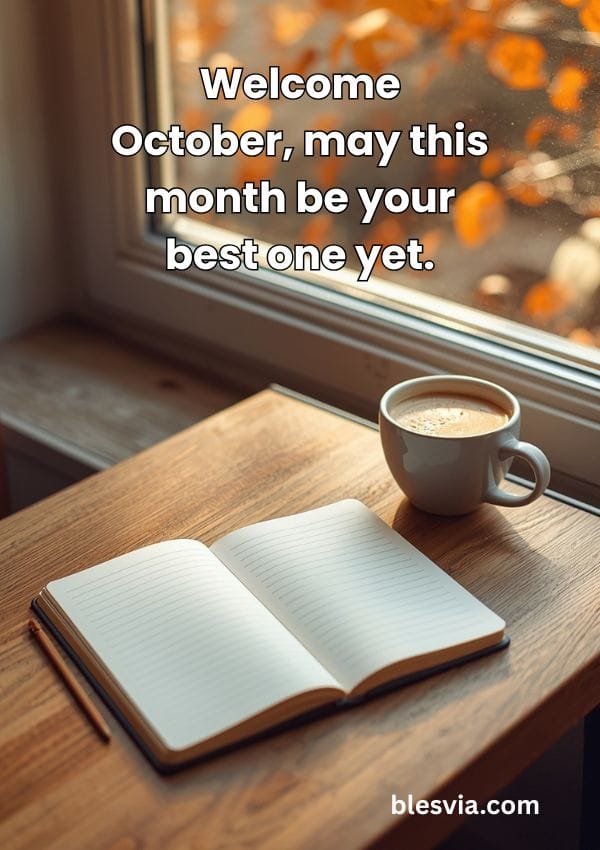 Short Welcome October Blessings to Share Instantly