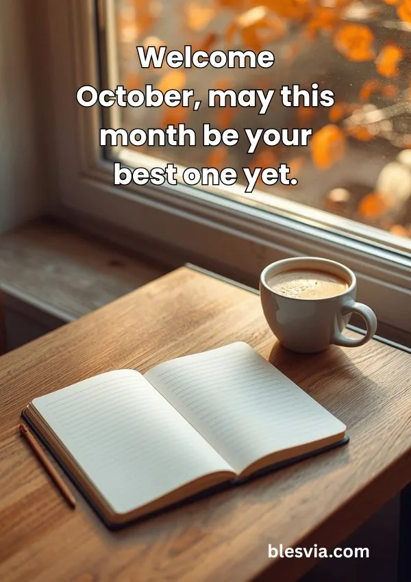 Short Welcome October Blessings to Share Instantly