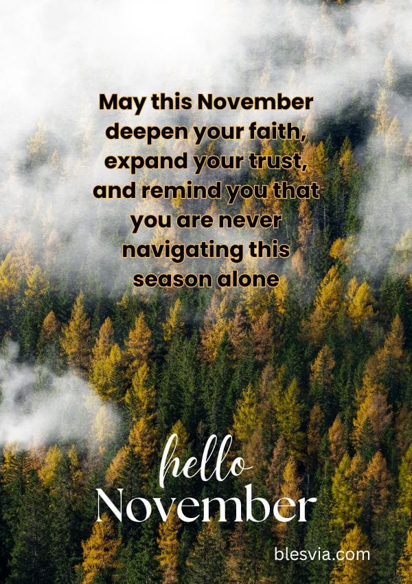 Spiritual November Blessings and Faith-Filled Quotes