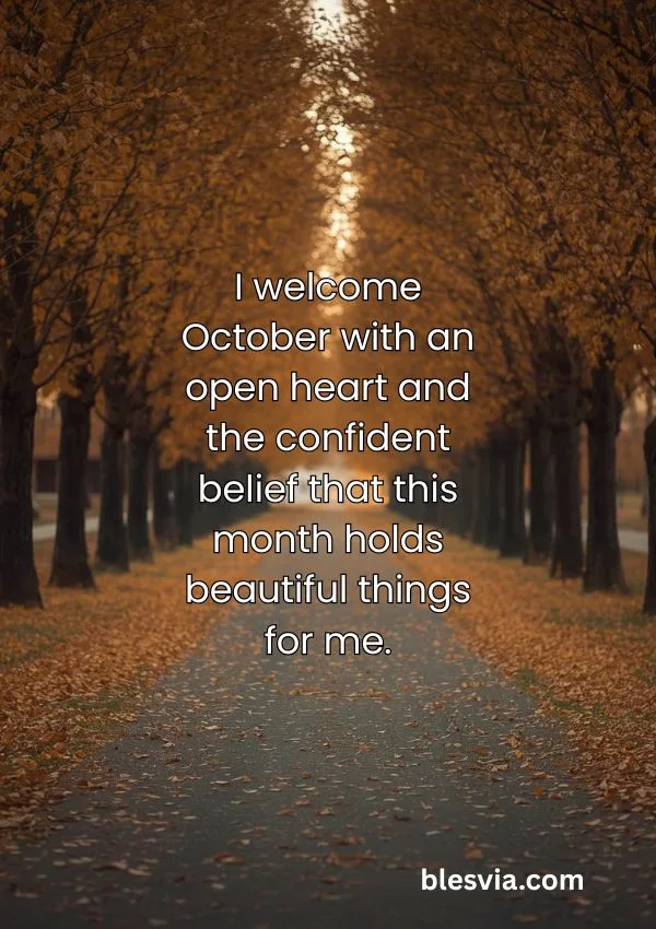 Welcome October Affirmations for a Blessed New Month