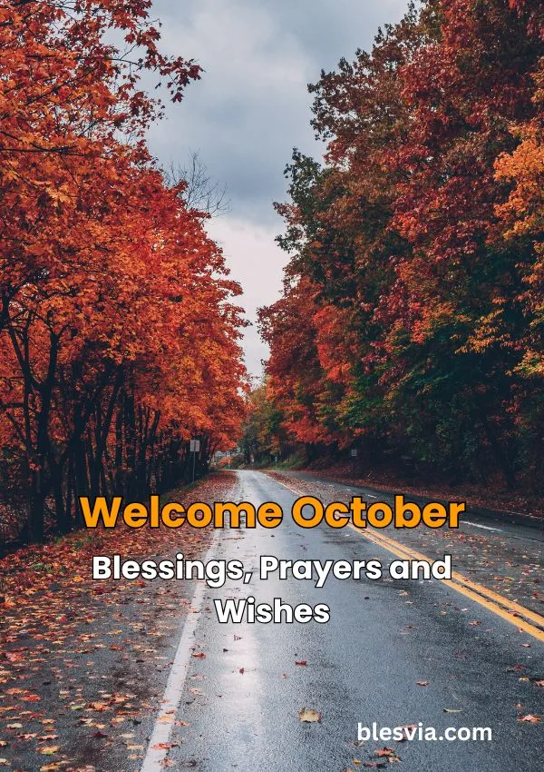 Welcome October Blessings, Prayers and Wishes for a Beautiful Month title image