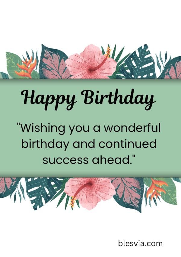 Birthday Wishes for a Boss or Mentor blesvia