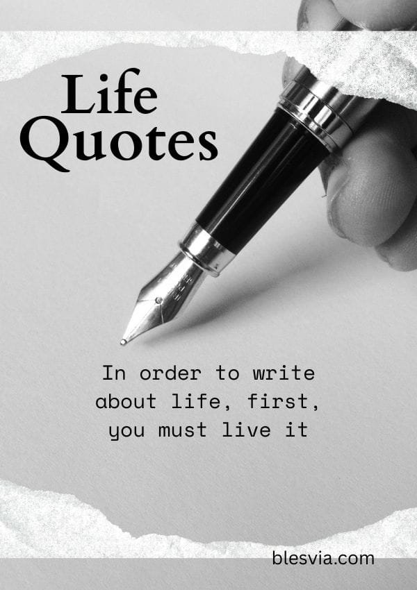 Life Quotes on Meaning, Growth, and Everyday Wisdom blesvia title image