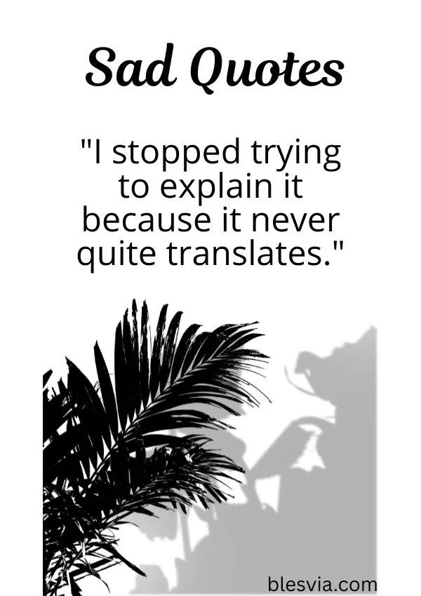 Sad Quotes About Feeling Misunderstood blesvia